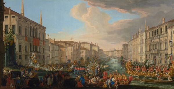 Luca Carlevarijs, Regatta on the Grand Canal in Honor of Frederick IV, King of Denmark
