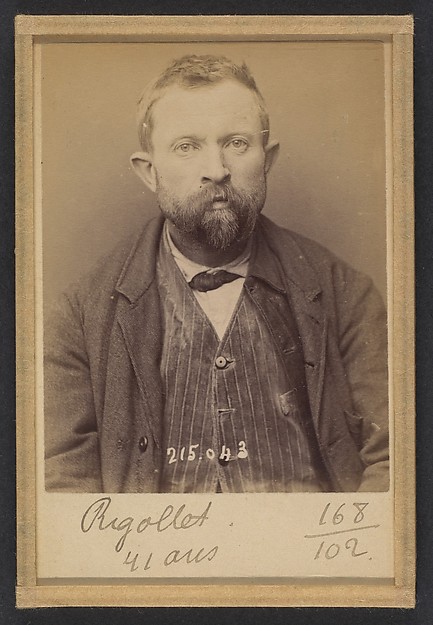Alphonse Bertillon, Rigollet. Alexandre. 41 ans, né dans le Loir-et-Cher. Terrassier. Anarchiste.