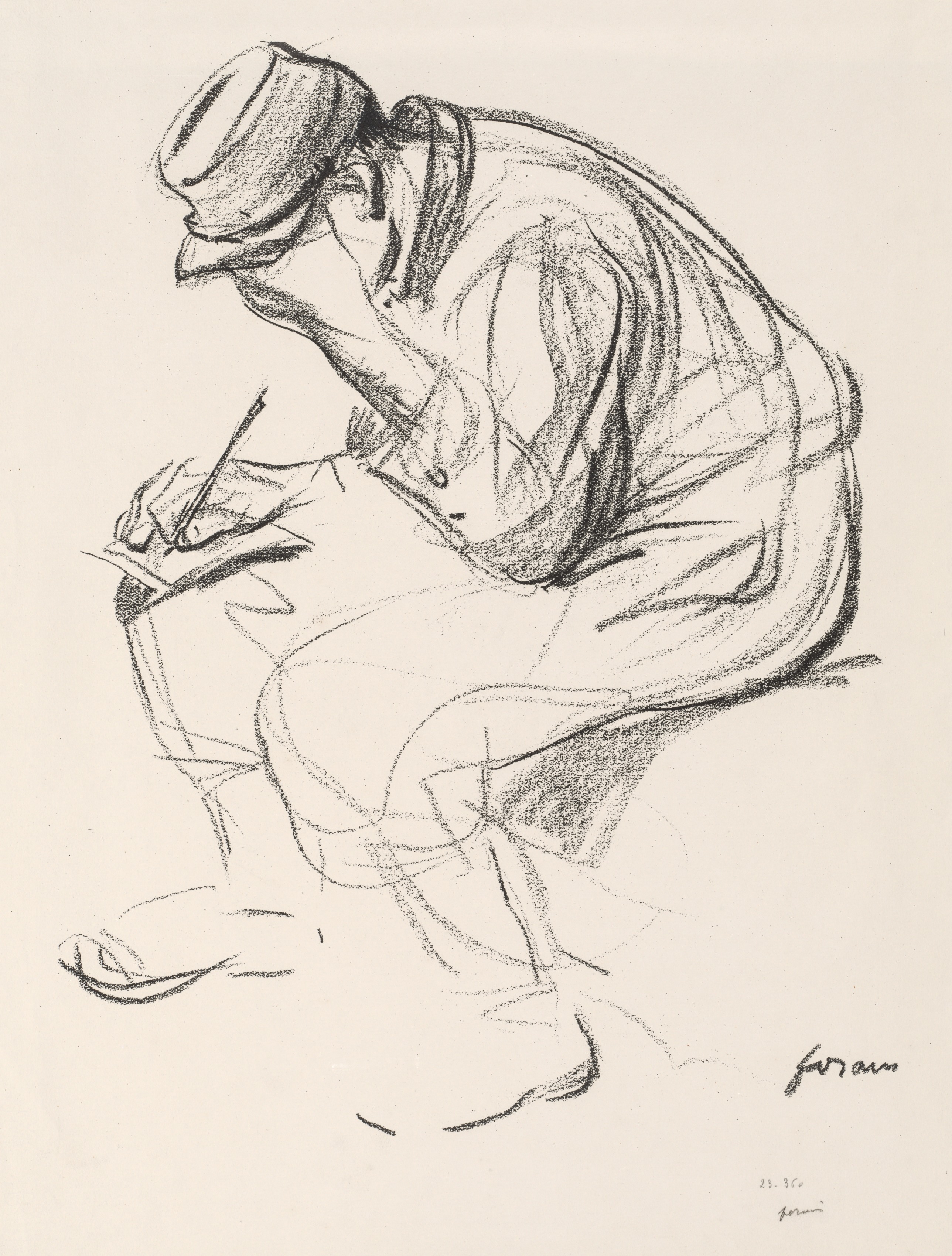 Jean Louis Forain, Prisoner of War Writing a Letter