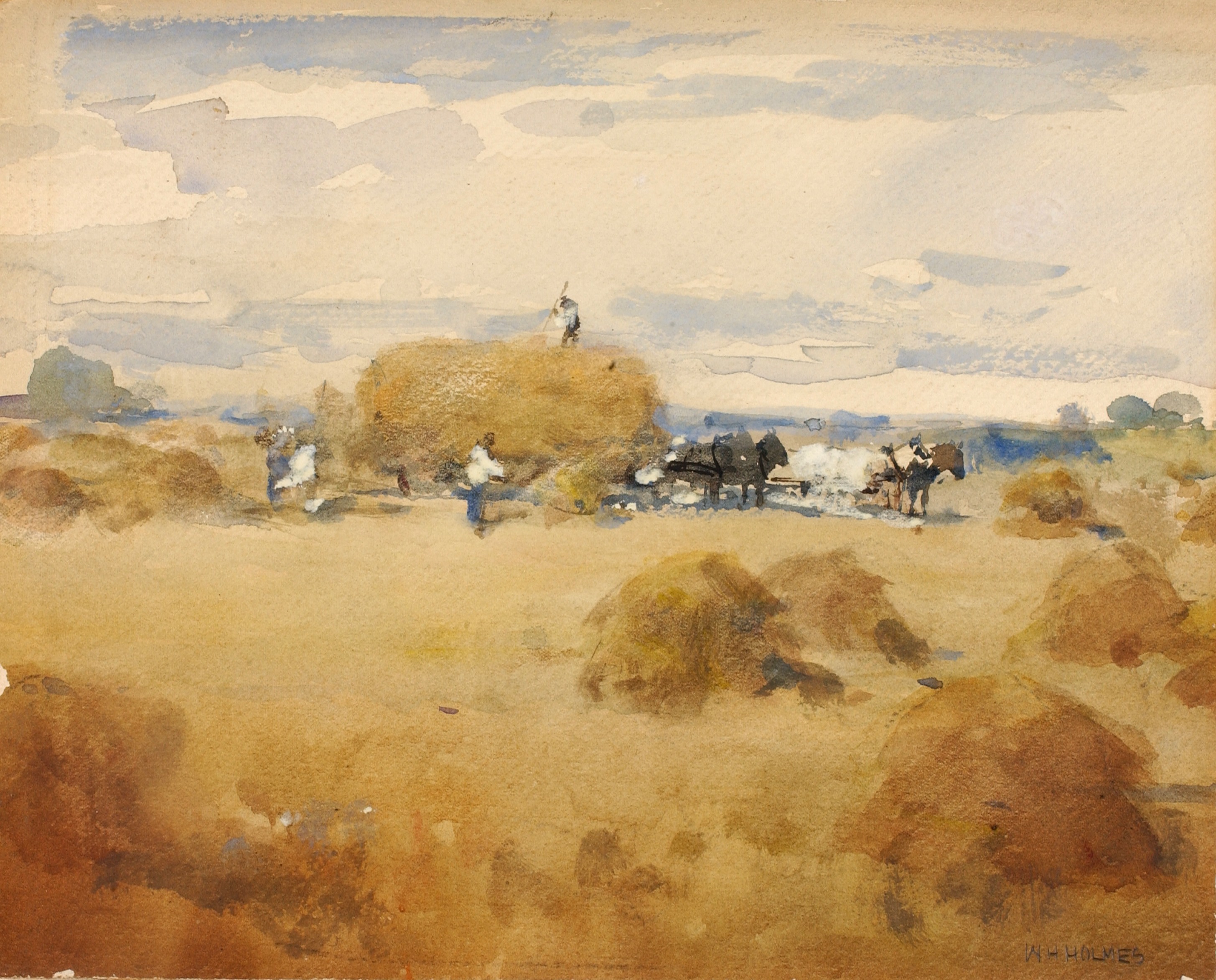 William Henry Holmes, (Haymaking Scene)