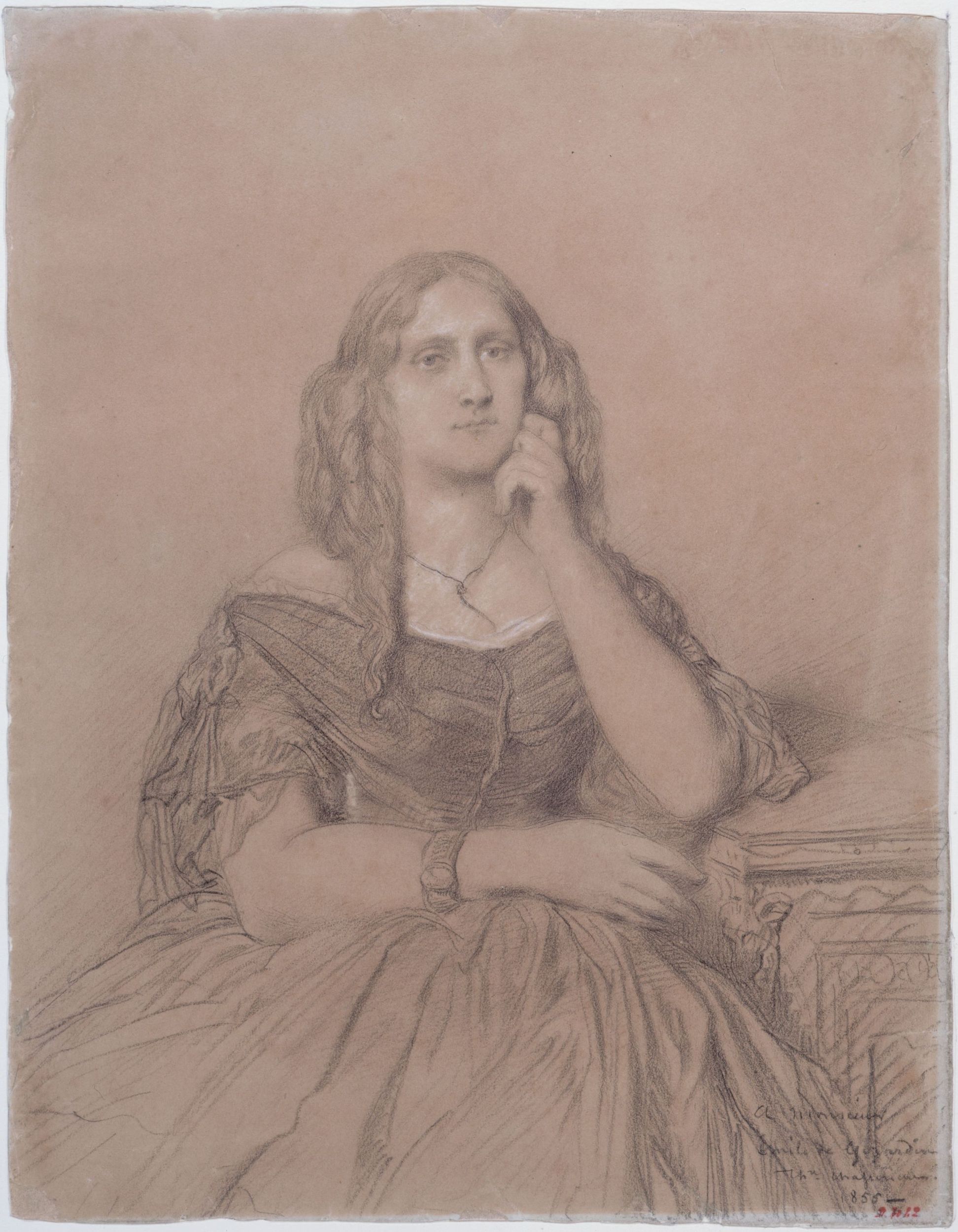 Théodore Chassériau, Portrait posthume de Madame Emile de Girardin (Delphine Gay) 1804-1855.