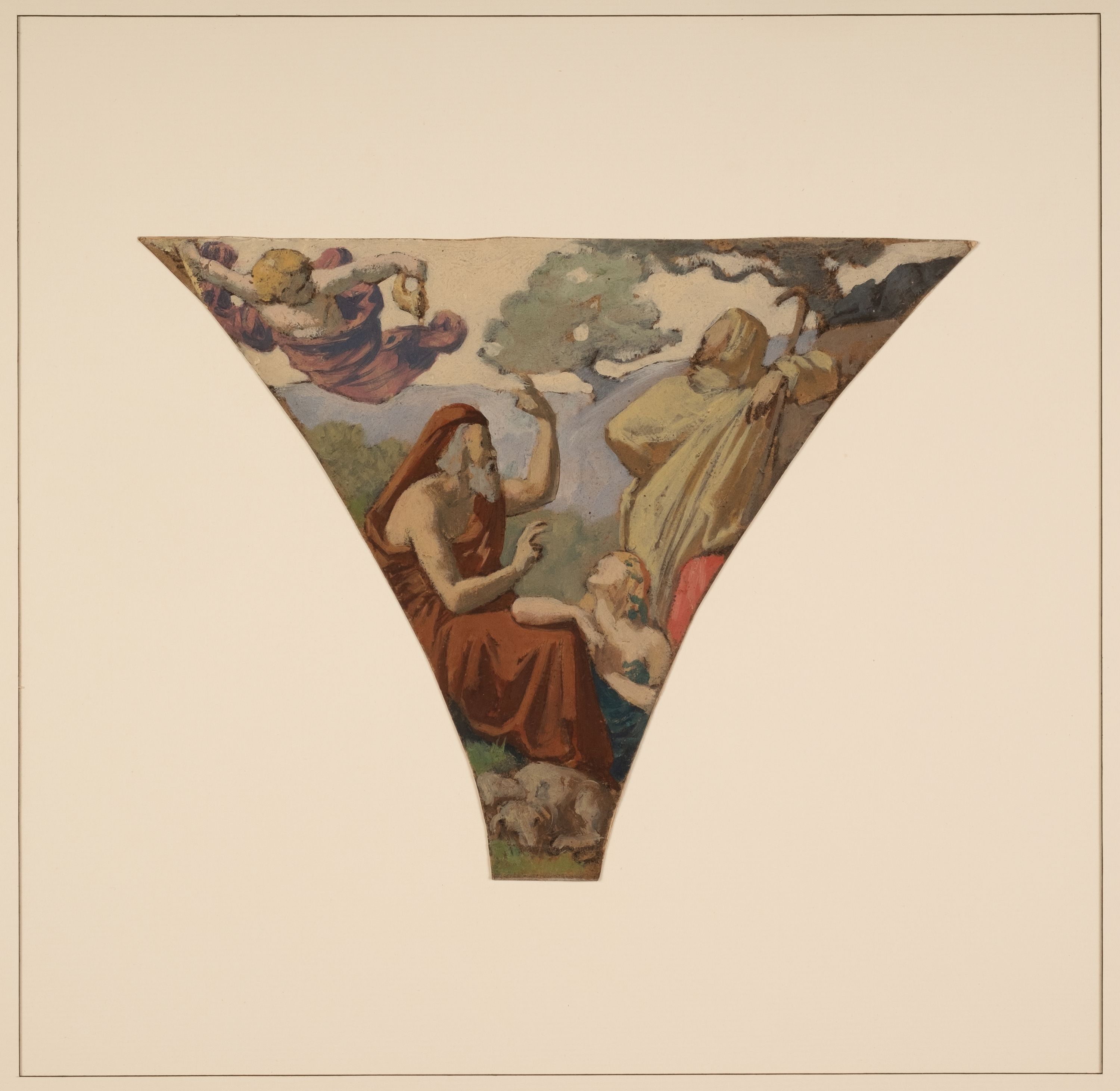 Henri Lehmann, Esquisse pour la grande galerie des Fêtes de l'ancien Hôtel de Ville de Paris : L'Astronomie (Menses et sidera signant)