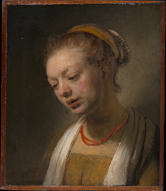 Rembrandt, Young Woman with a Red Necklace