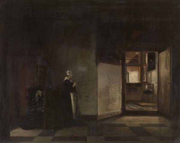 Pieter de Hooch, Dutch Interior