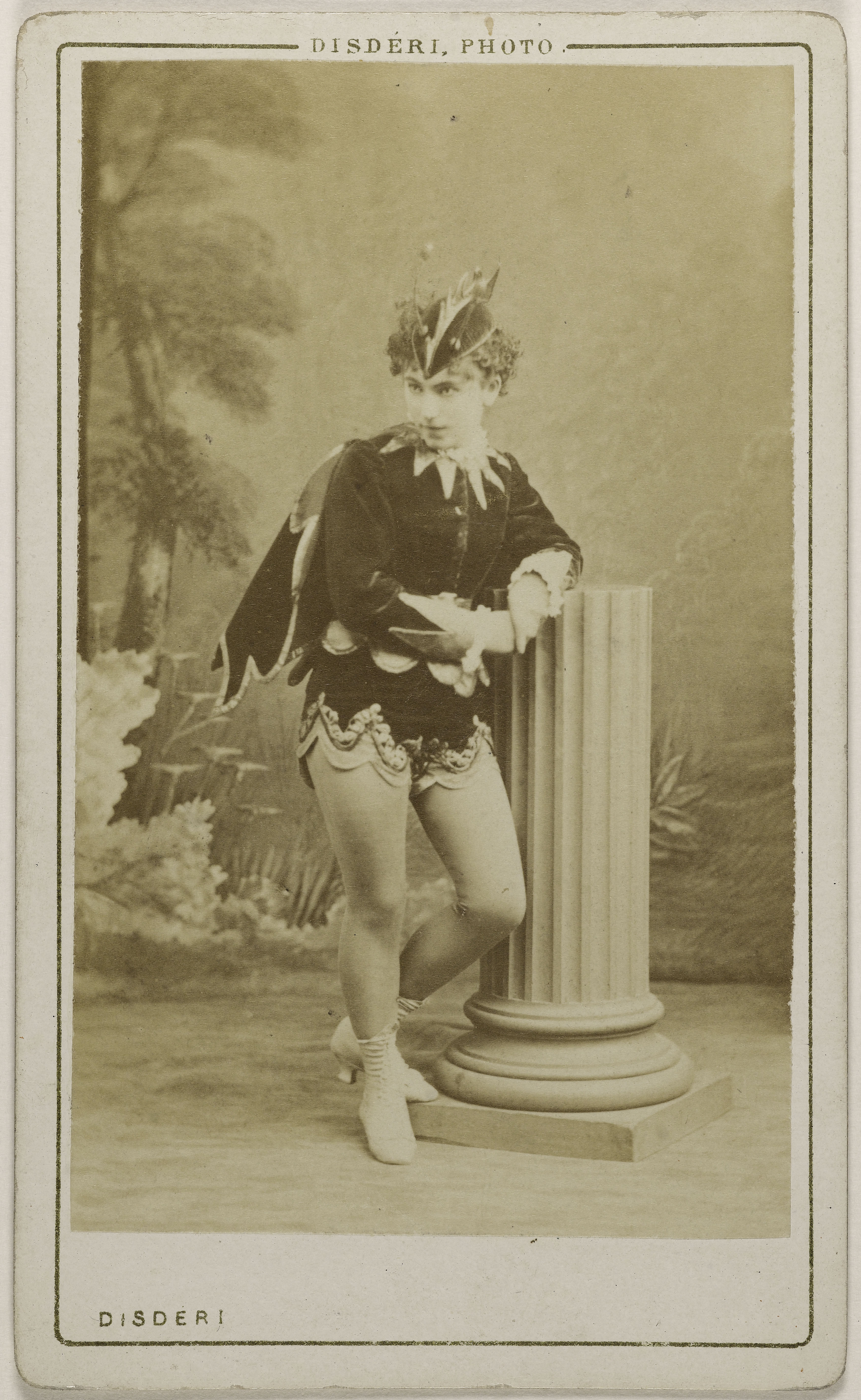 André-Adolphe-Eugène Disdéri, Portrait de Berthal ou Bertall, Louise, (actrice)