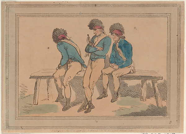 Thomas Rowlandson, Three Volunteers