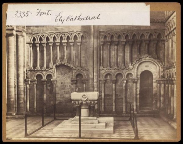 Francis Frith, Font.  Ely Cathedral