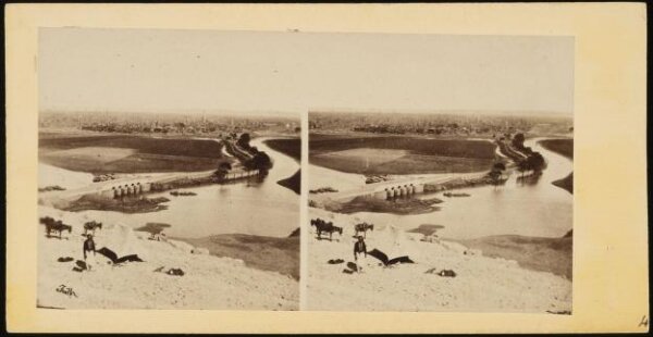 Francis Frith, Stereoscopic photograph of Siout Lycopolis