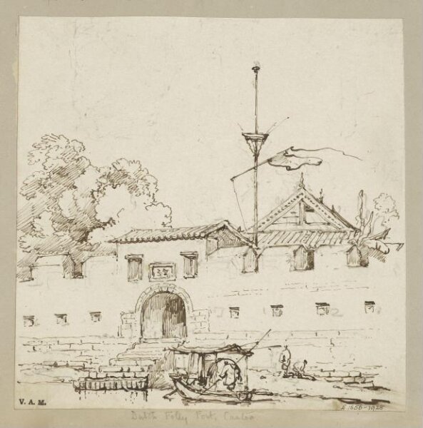 George Chinnery, The 'Dutch Folly Fort', Canton
