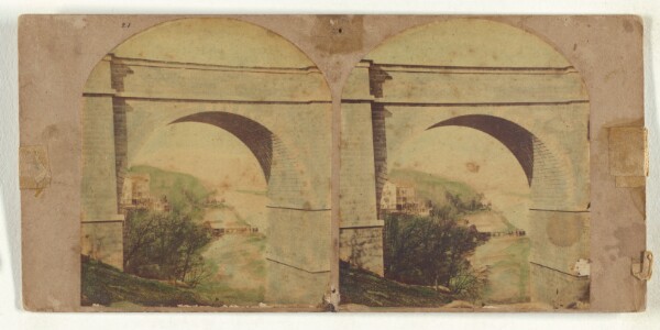 New York Stereoscopic Company, High Bridge, New York. - No. 2. View of Harlem River through one of the Arches...Cost, $963,427.80...