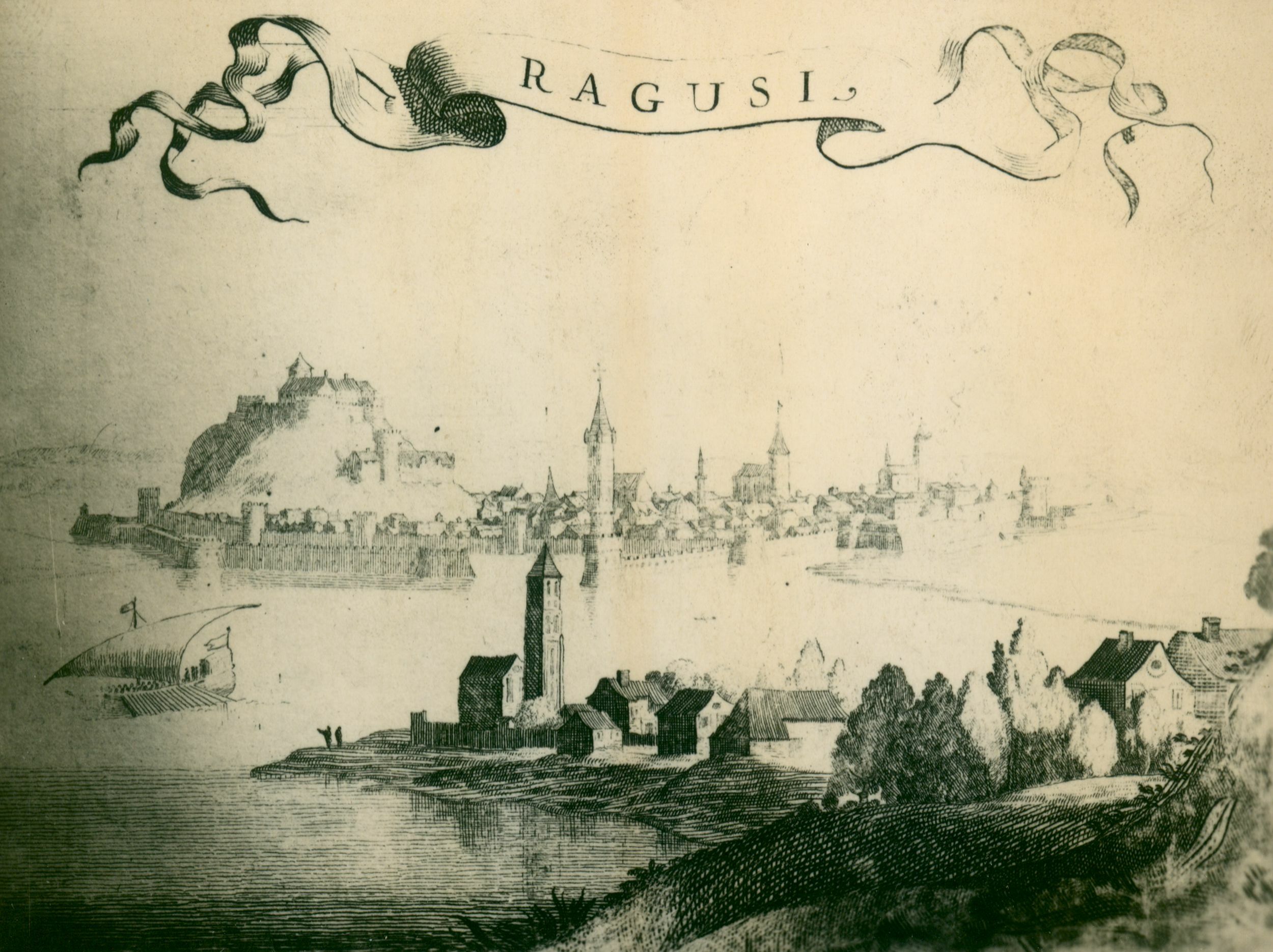Josip Brunšmid, Dubrovnik - grafika, panorama grada