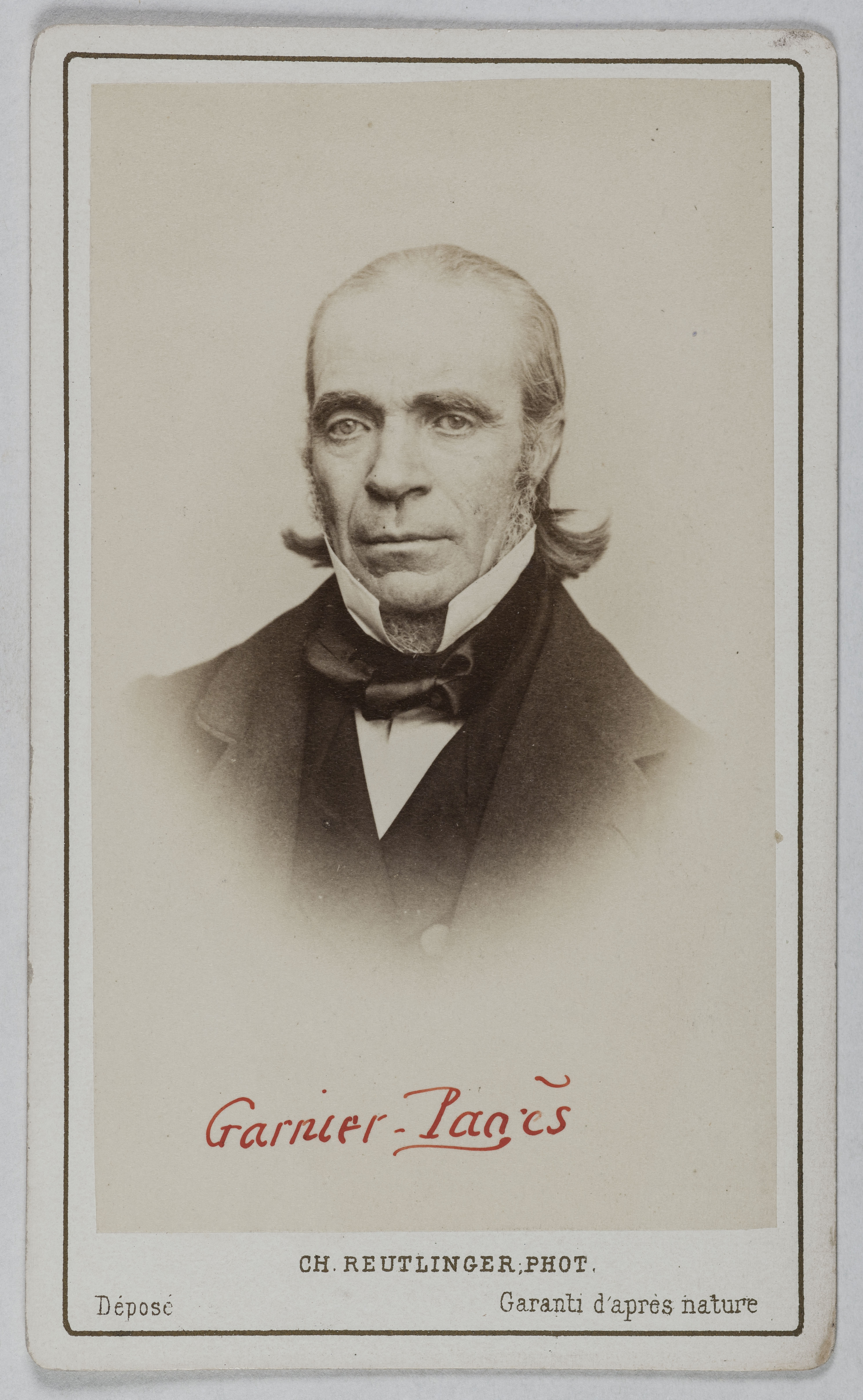 Charles Reutlinger, Portrait de Louis Antoine Pages (Garnier-Pages, dit), (1803-1878), (homme politique, historien)