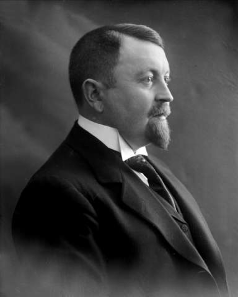 Gustav Borgen, Portrett, ingeniør Vig, Union co, Skien.