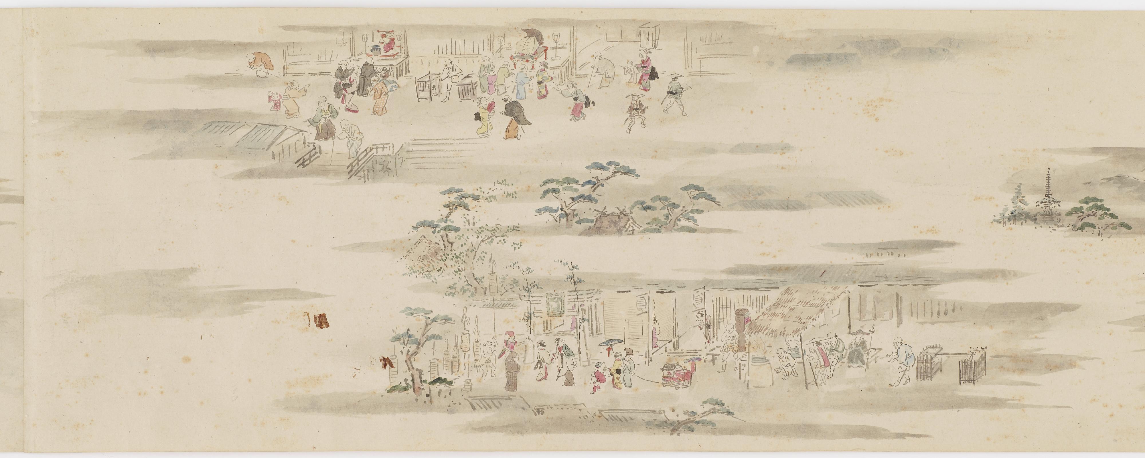 Hanabusa Itcho, Pastimes and occupations of the twelve months