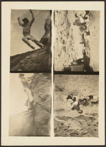 Louis Fleckenstein, [Quadruple frame - Mountain Climbing Scenes]