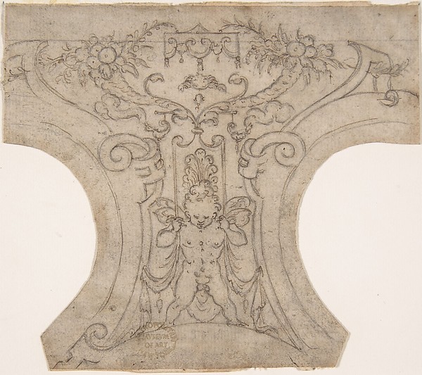 Anonymous, Italian, 16th century, Decoration for a Spandrel in a Cove