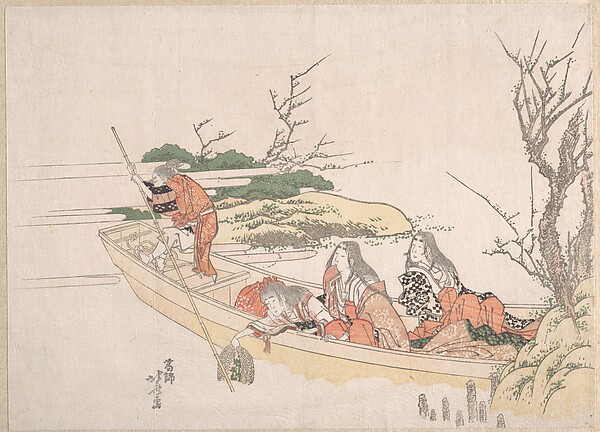 Katsushika Hokusai, Gathering Sea-Weed