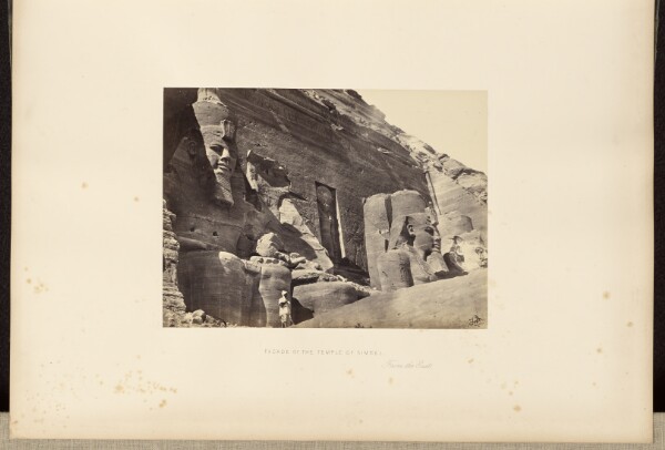 Francis Frith, Facade of the Temple of Simbel, From the East