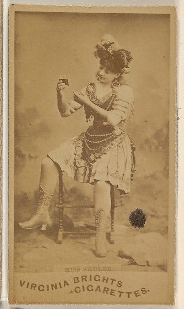 Allen & Ginter, Miss Shuler, from the Actors and Actresses series (N45, Type 1) for Virginia Brights Cigarettes