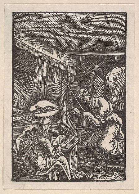 Albrecht Altdorfer, Annunciation, from "The Fall and Salvation of Mankind Through the Life and Passion of Christ"