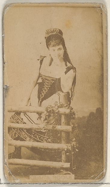 Allen & Ginter, Clara Poole, from the Actors and Actresses series (N45, Type 8) for Virginia Brights Cigarettes