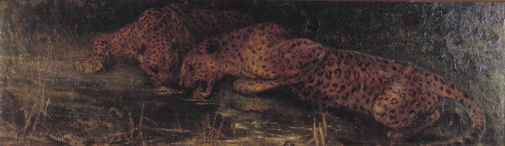 John Macallan Swan, Two drinking panthers, called 'Thirst'