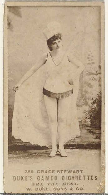 W. Duke, Sons & Co., Card Number 386, Grace Stewart, from the Actors and Actresses series (N145-5) issued by Duke Sons & Co. to promote Cameo Cigarettes