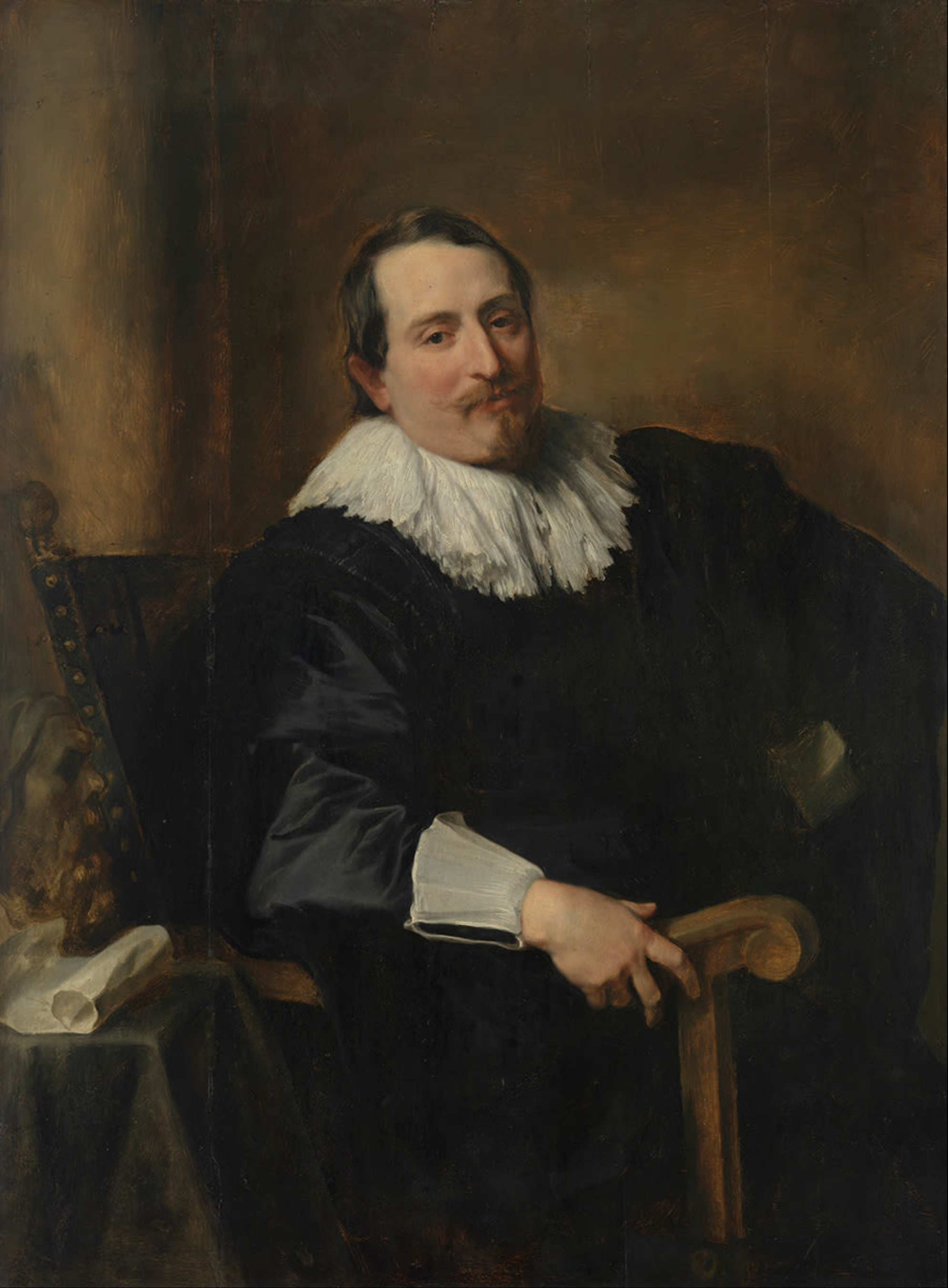 Anthony van Dyck, Portrait of the painter Theodor Rombouts