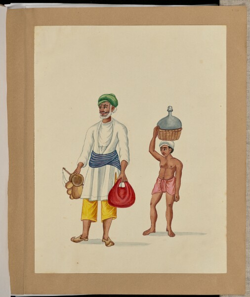 Unknown, [Painting of Indian porters]