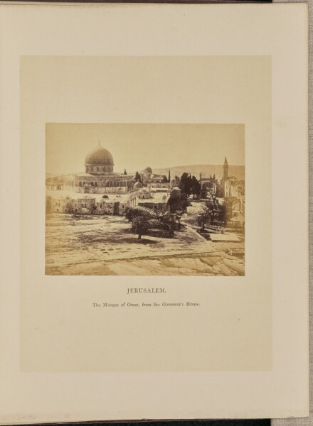 Francis Bedford, Jerusalem, The Mosque of Omar, from the Governor's House