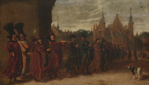 Sybrand van Beest, The Legation from the Tsar of Muscovy on its Way to a Meeting of the States-General in The Hague
