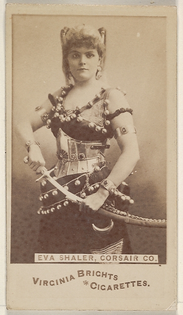 Allen & Ginter, Eva Shaler, Corsair Co., from the Actors and Actresses series (N45, Type 6) for Virginia Brights Cigarettes