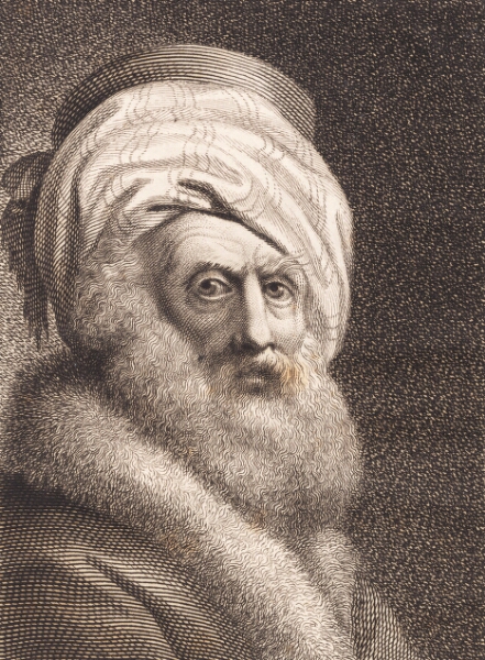 J.F. Clemens, Portræt af en gammel mand. Natan der Weise