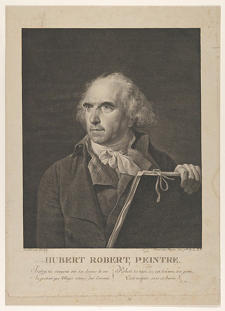 Jean-Baptiste Isabey, Portrait of French Painter Hubert Robert