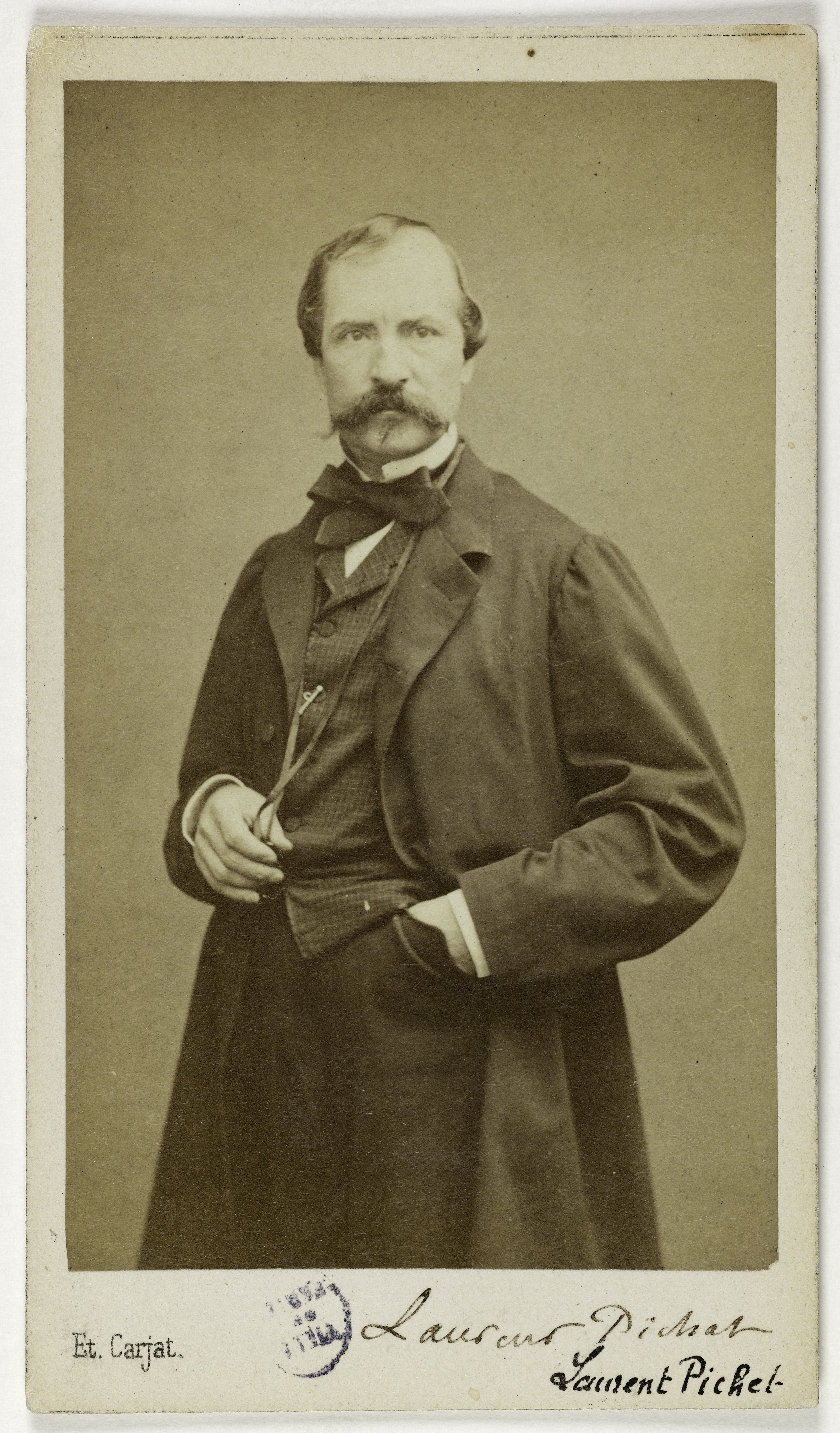 Carjat & Cie, Portrait de Laurent-Pichat Léon, (1823-1886), (publiciste, littérateur, homme politique)
