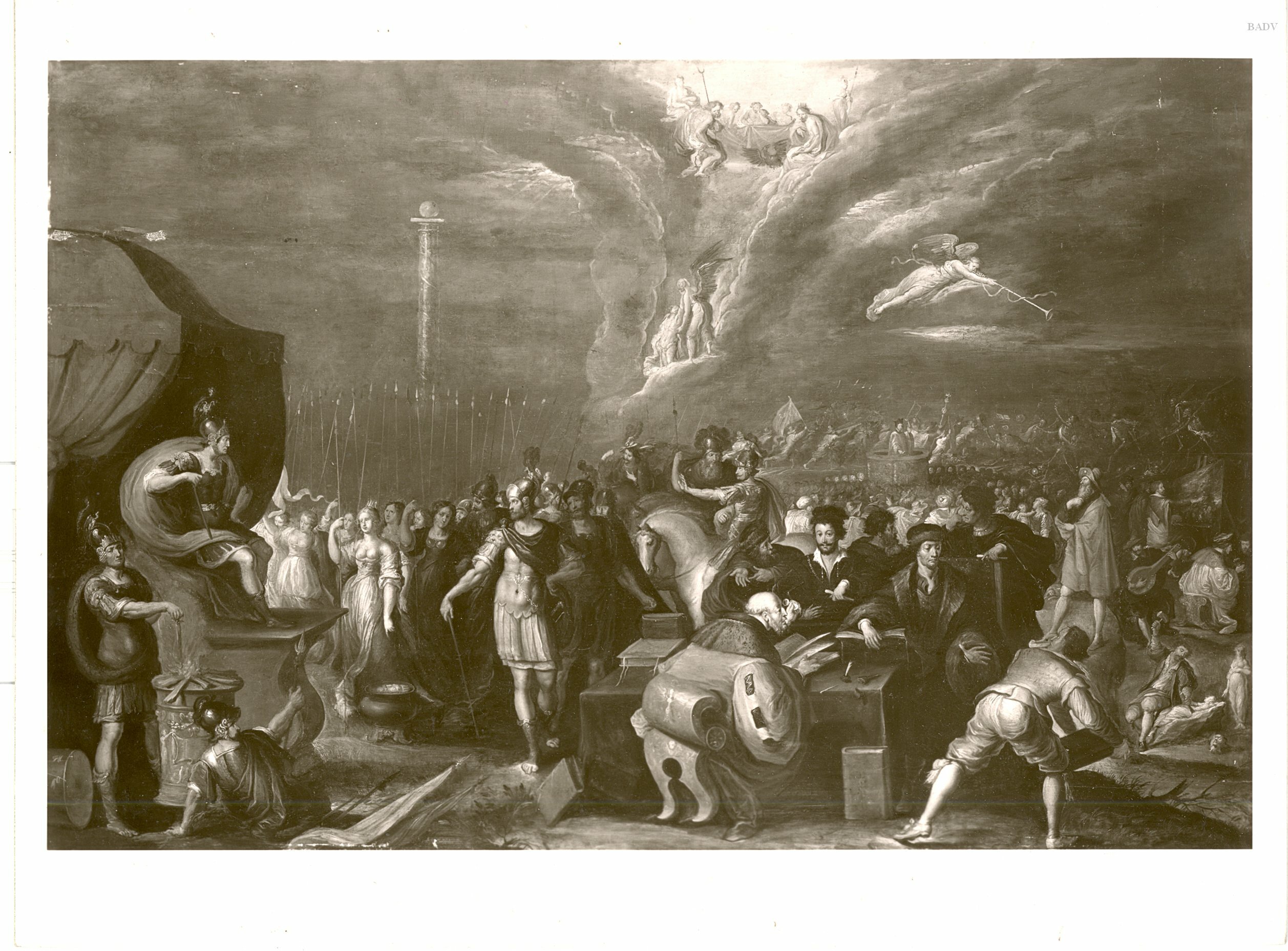 Frans Francken the Younger, Huldigung vor einem Feldherren