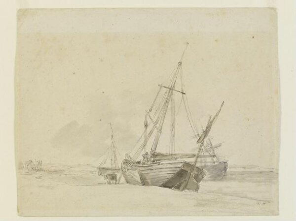 Constable, John (RA), Coast scene, probably near Brighton