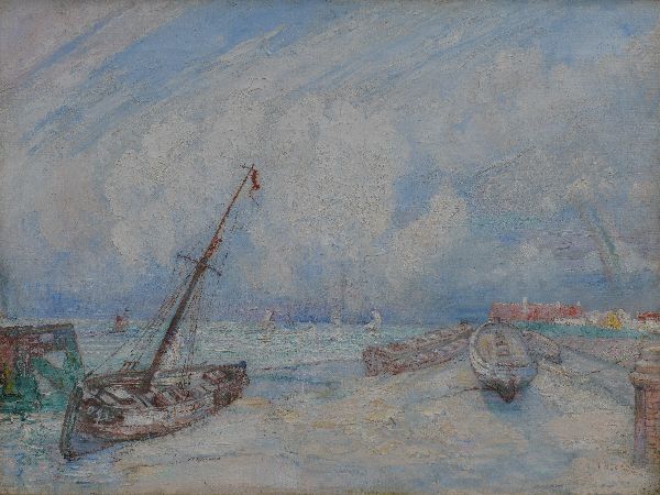 James Ensor, Boats Aground (in Ostend)