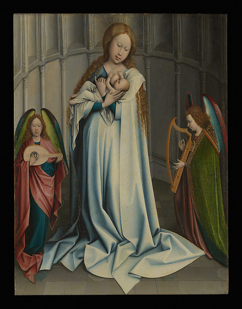 Robert Campin, Virgin and Child in an Apse