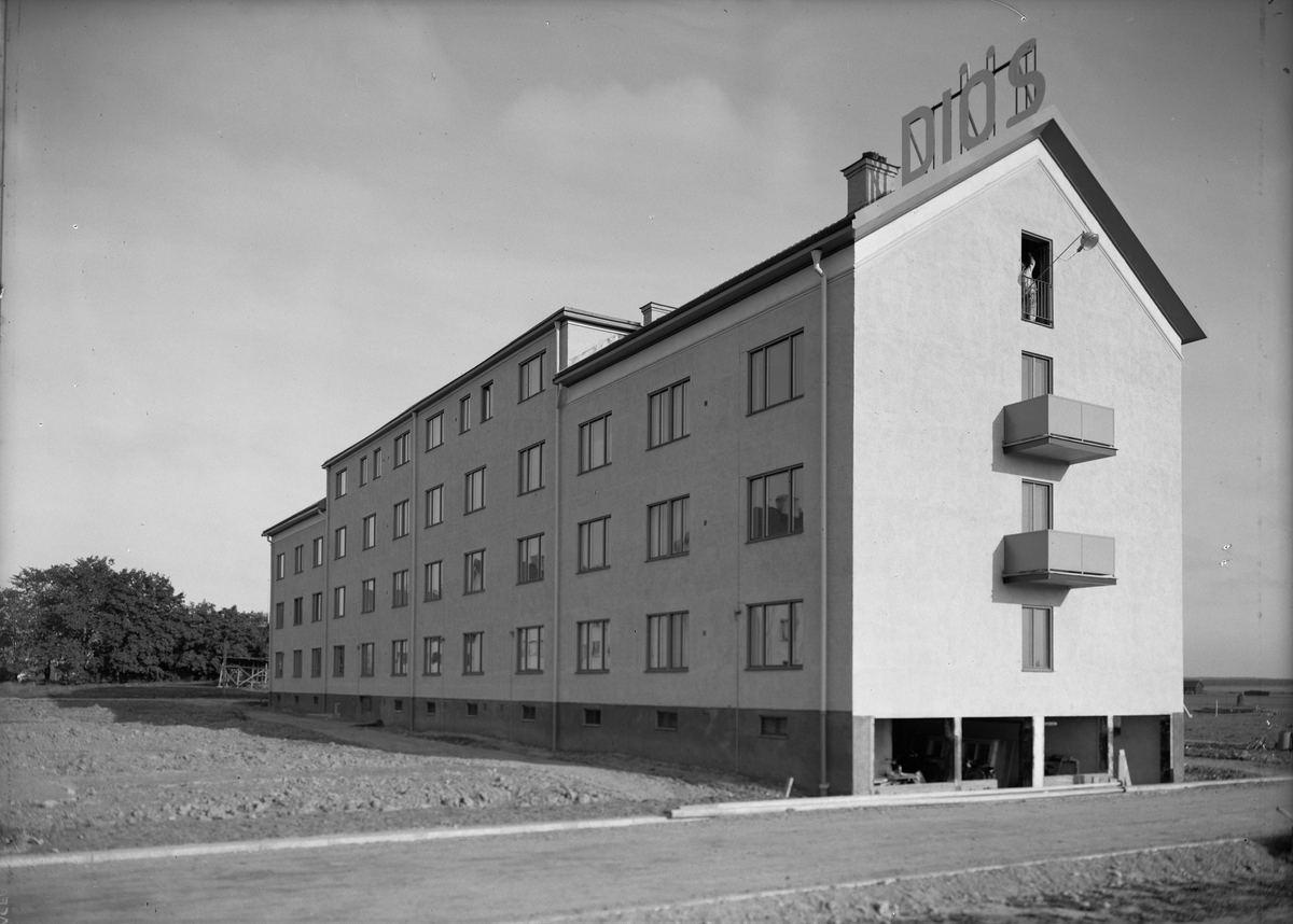 Paul Sandberg, Flerbostadshus, kvarteret Ydal, Höganäs, stadsdelen, Kvarngärdet, Uppsala 1936