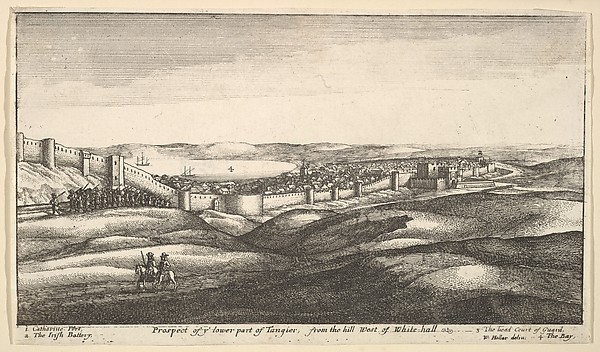 Wenceslaus Hollar, Prospect of ye lower part of Tangier, from the hill West of White-hall, from "Views of Tangier"