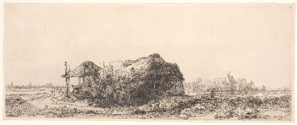 Rembrandt van Rijn, Landskab med hytte og kornhjælm