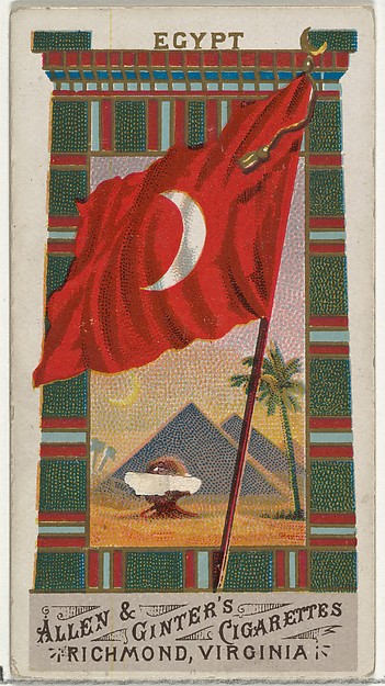 Allen & Ginter, Egypt, from Flags of All Nations, Series 1 (N9) for Allen & Ginter Cigarettes Brands