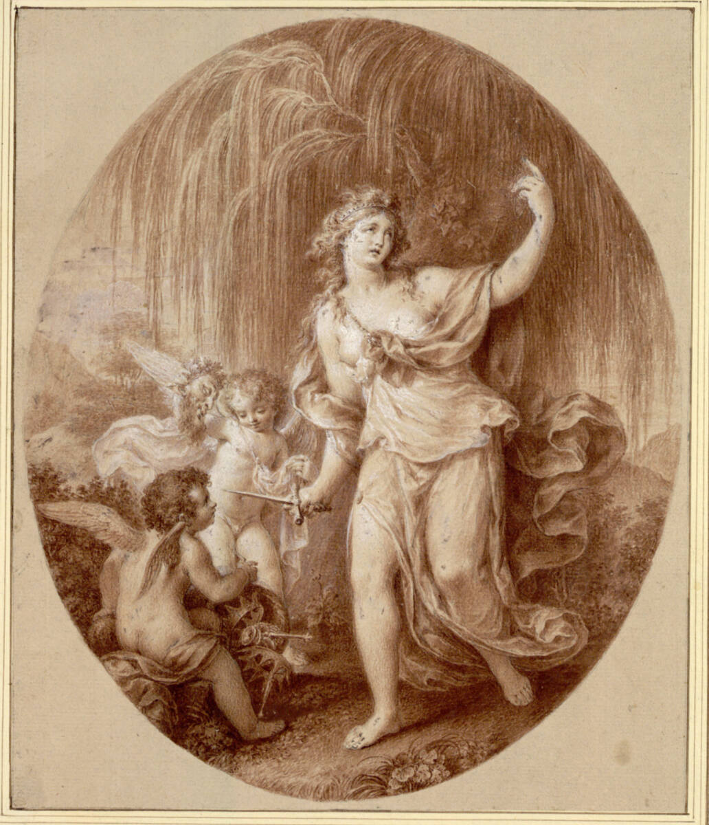 Anonym, Melpomene, die Muse der Tragödie (stehendes Oval)