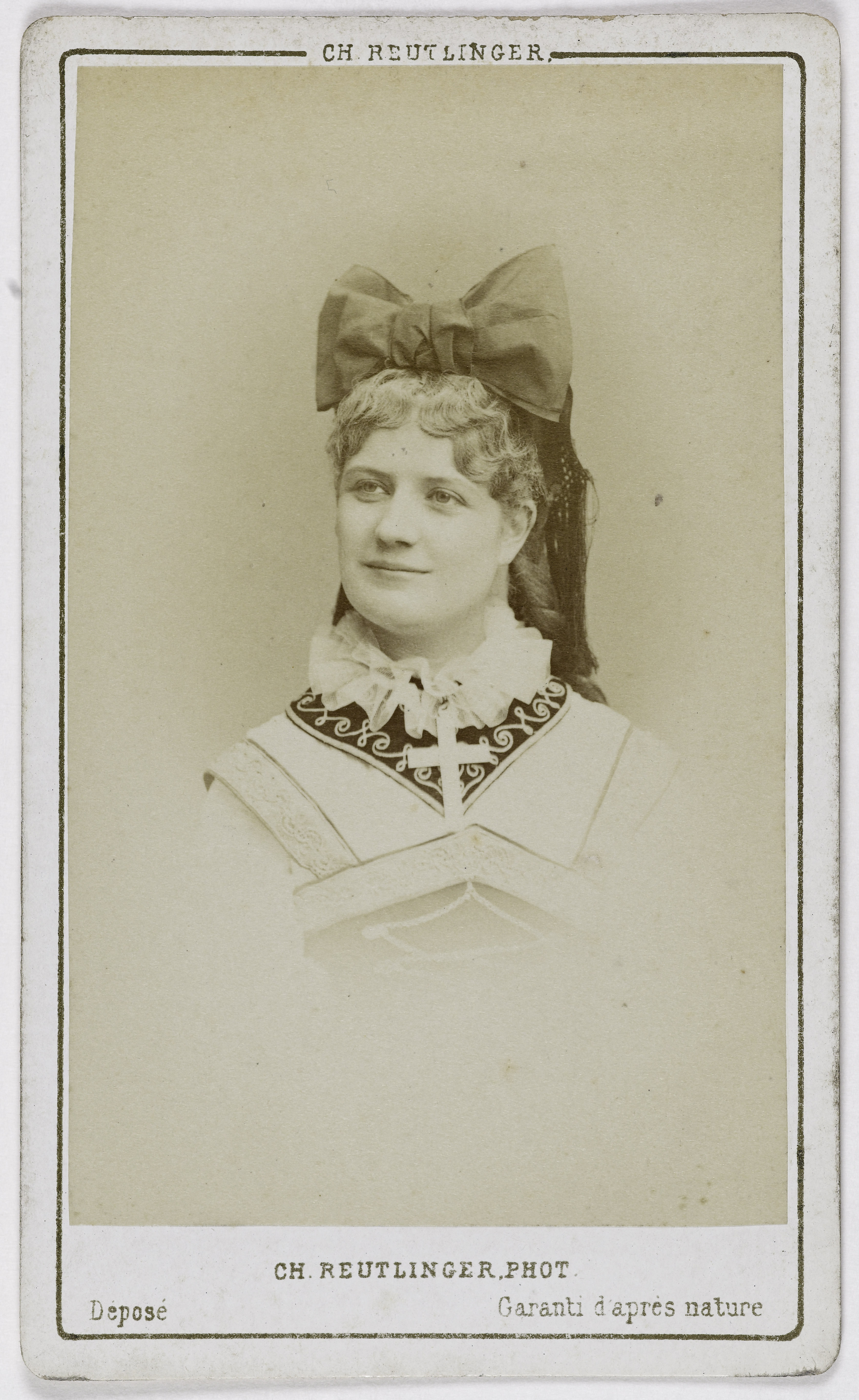 Charles Reutlinger, Portrait d'Hélène Emma (actrice au théâtre de l'Ambigü et du Palais-royal)