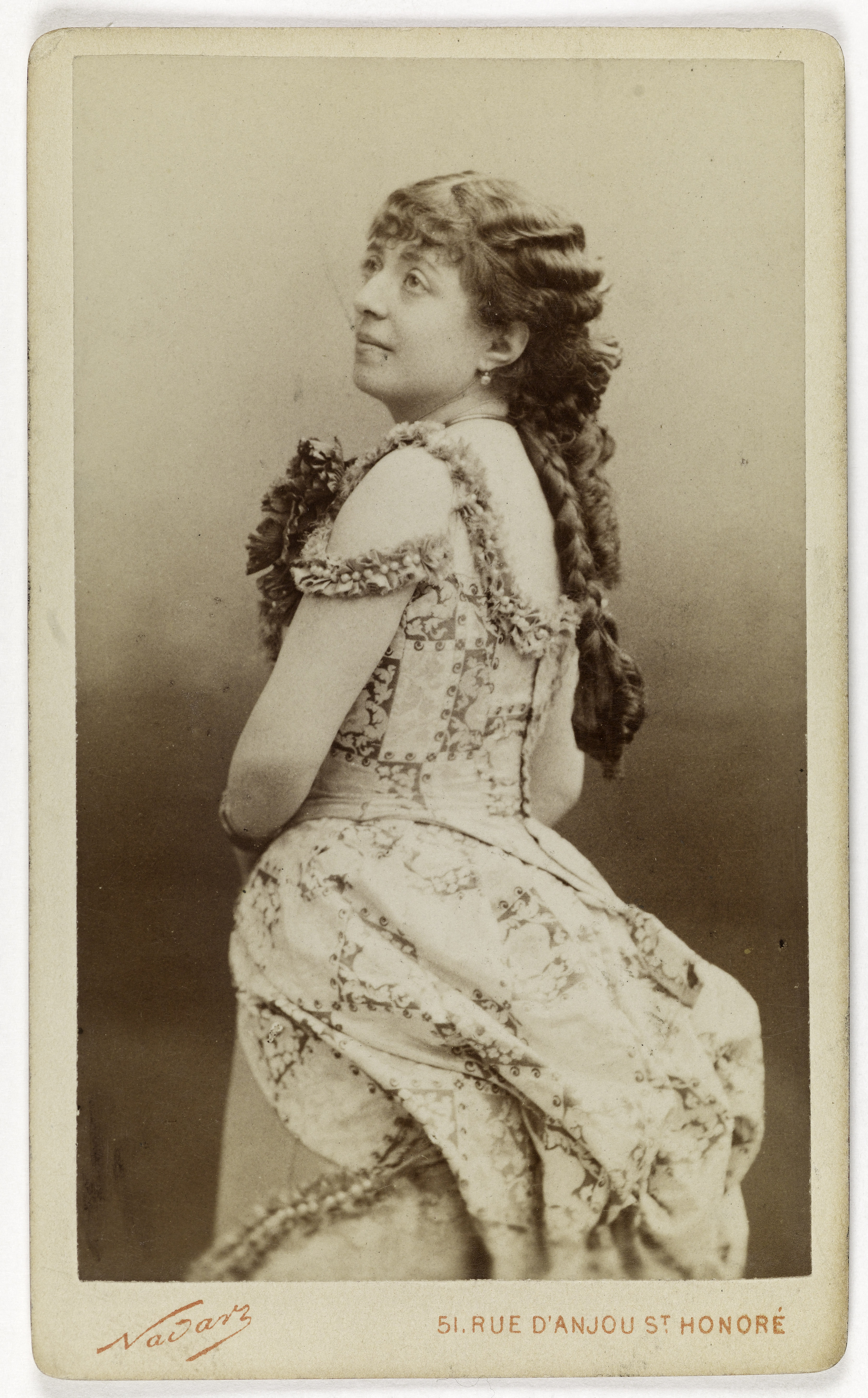 Atelier Nadar, Portrait de Rose Marie Baudon (-ap. 1901), dite Rose Meryss, actrice de théâtre.