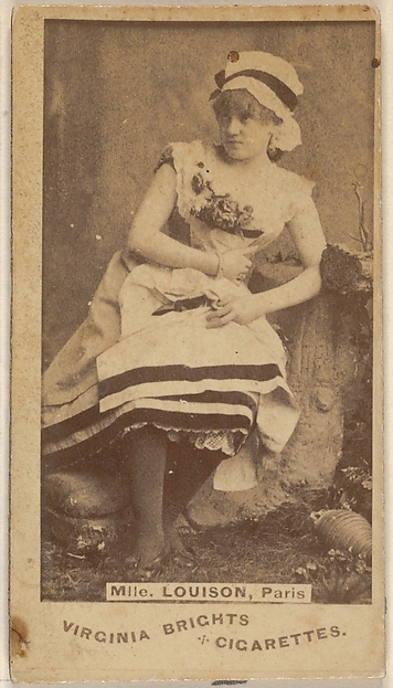 Allen & Ginter, Mlle. Louison, Paris, from the Actors and Actresses series (N45, Type 1) for Virginia Brights Cigarettes