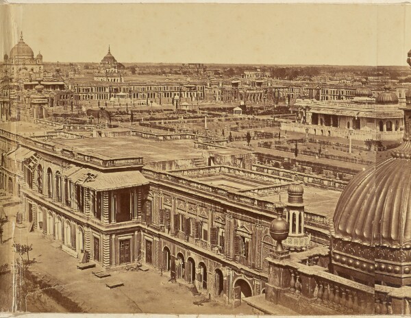 Felice Beato, [Panorama of Lucknow: View of Devastation Wrought by Lucknow Massacre]