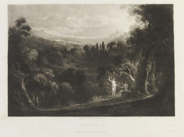 John Martin, Eve presenting the forbidden fruit to Adam