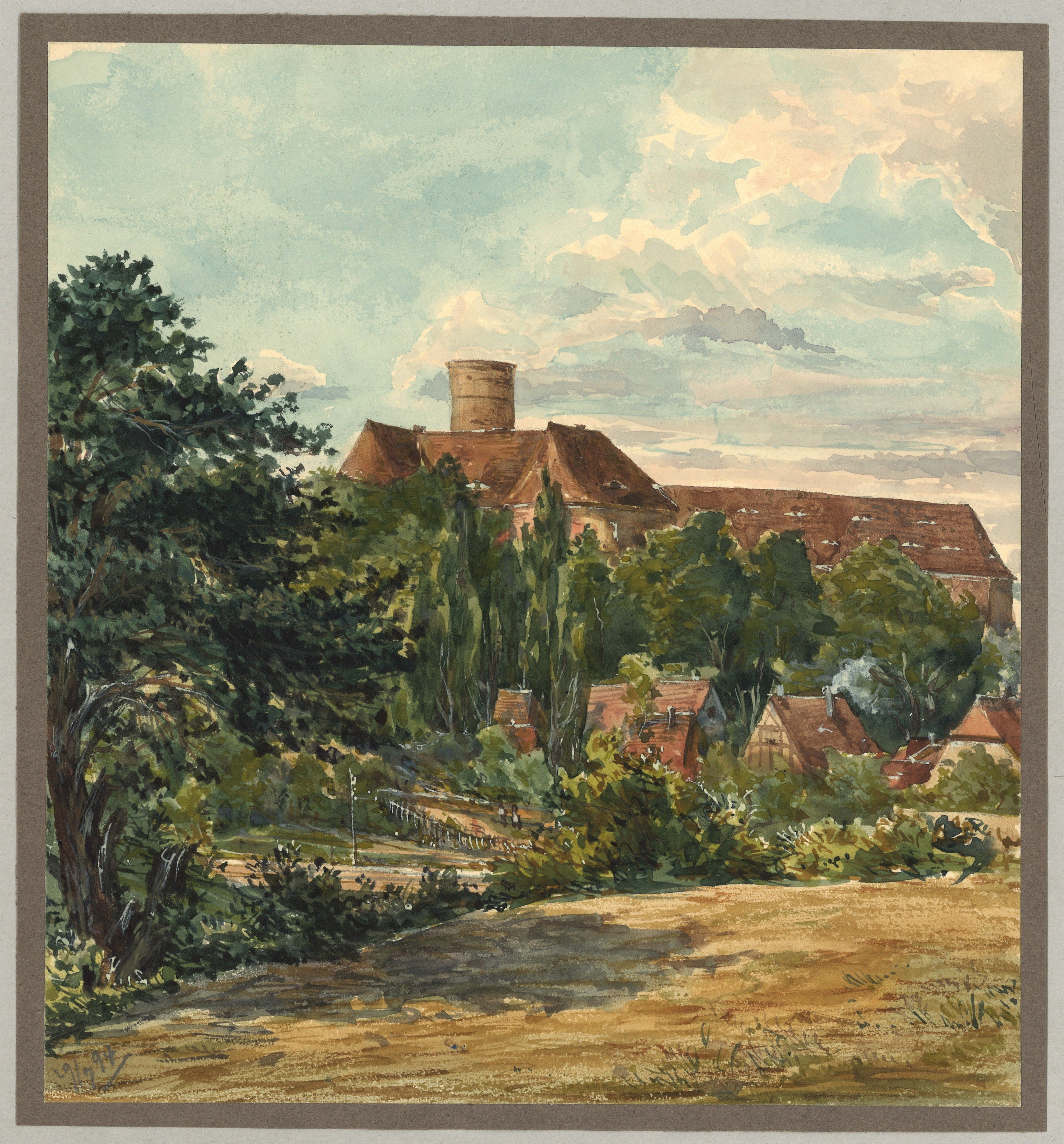 Adolph Doebber, Belzig: Burg Eisenhardt von Südosten